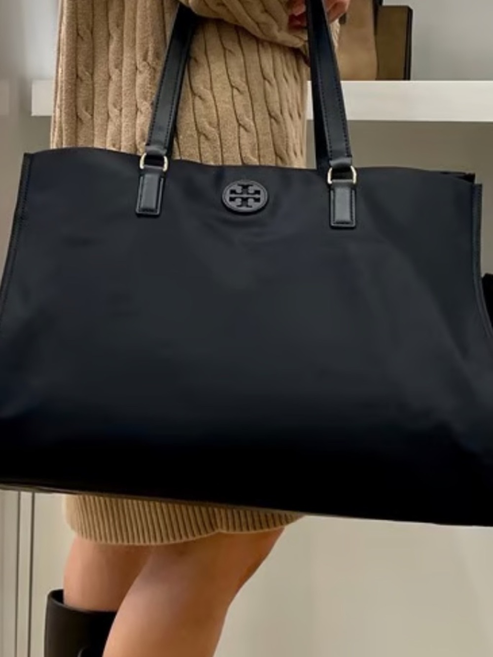 NEW Tory Burch ELLA  Nylon Tote Bag with Dual Straps
